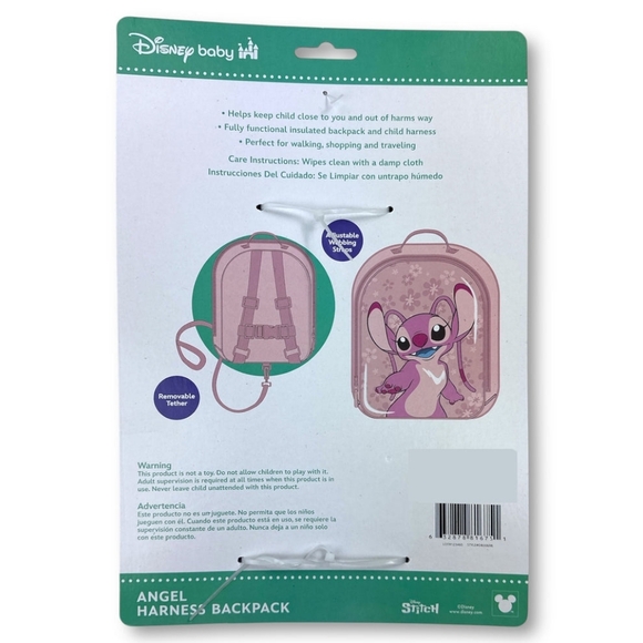 Disney Baby Angel Backpack Or Lunch Tote - Pink and Purple - Picture 2 of 5